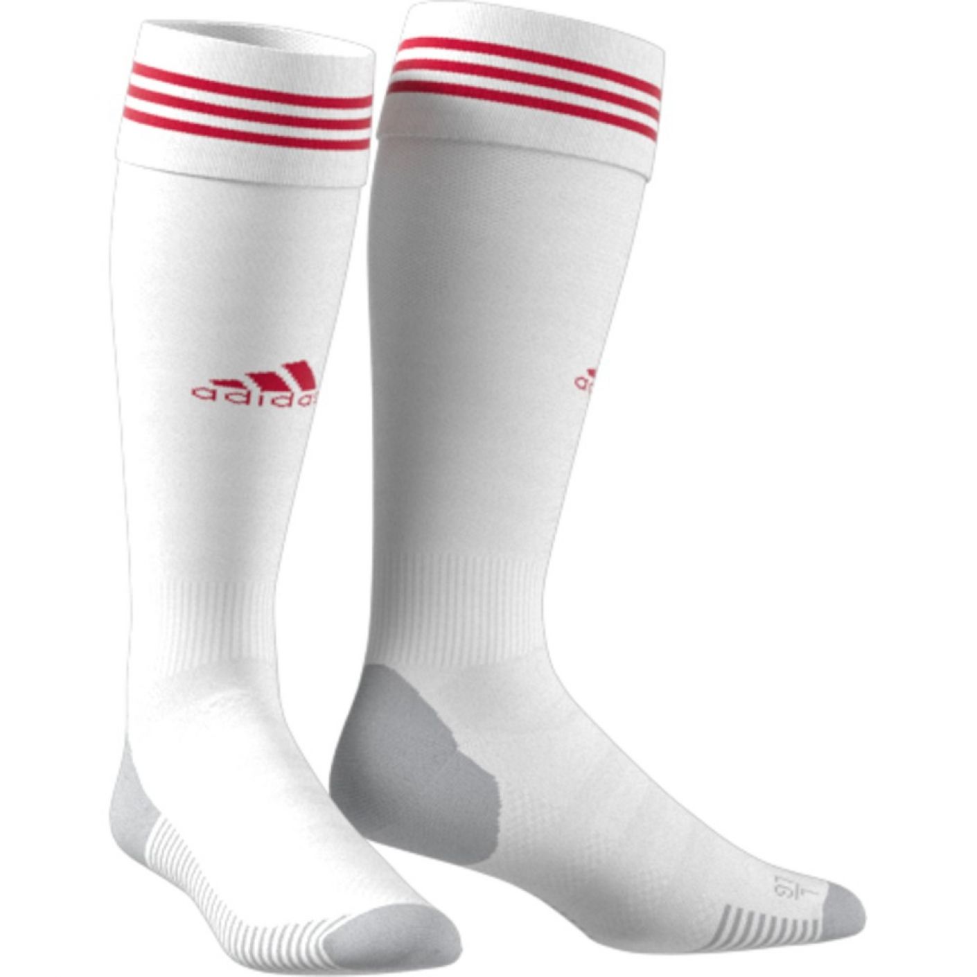 Blanco Rechtsaf besluiten Adidas - sportsokken - wit rood
