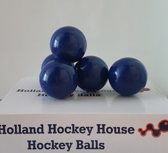 Hockeyballen glad - blauw - no logo -12 stuks