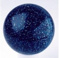 hockeybal - glitter - blauw - 12 stuks