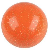 hockeyballen oranje - glitter - 12 stuks