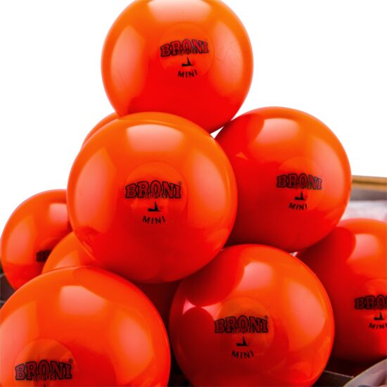 Hockeyballen Broni Mini - oranje - Jongste Jeugd - 120 stuks