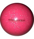 Hockeybal glitter roze - reject - 12 stuks