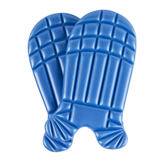 Hockey scheenbeschermer foam blauw - klein