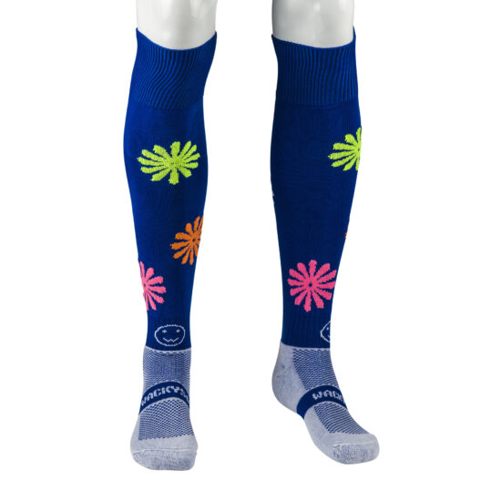 wacky sox Laisy Daisy Royal Blue